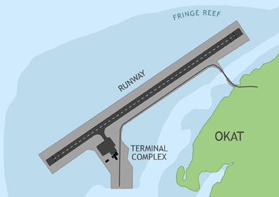 Kosrae International Airport Map